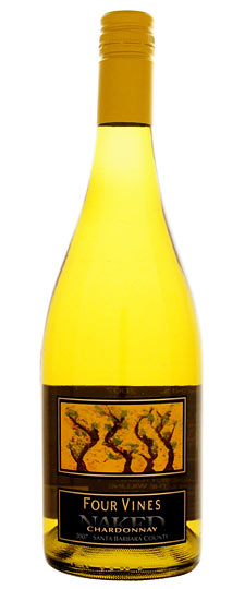 2007 Four Vines Naked Santa Barbara Chardonnay SKU 1041740