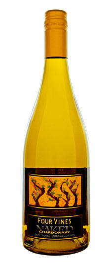 2009 Four Vines Naked Santa Barbara Chardonnay SKU 1058899