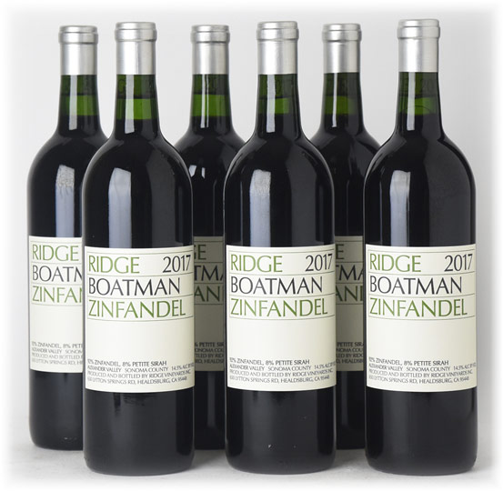 2017 Ridge Vineyards "Boatman" Alexander Valley Zinfandel K&L Wine