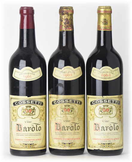 1961年 COSSETTI Barolo 【公式通販】