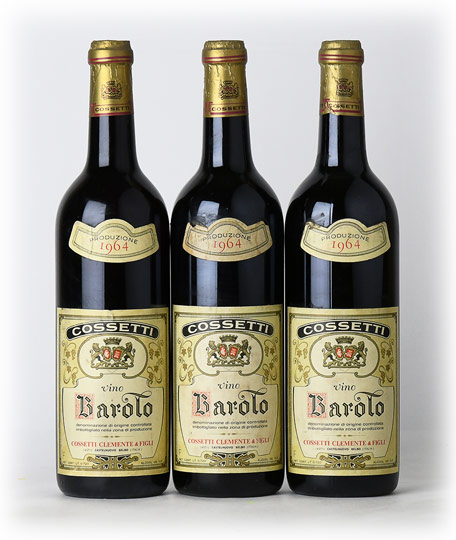 COSSETTI Barolo 1964 COSSETTI Barolo 1964