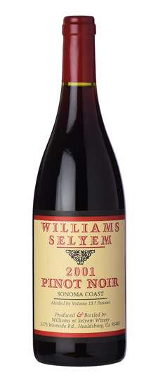 2001 Williams Selyem Sonoma Coast Pinot Noir