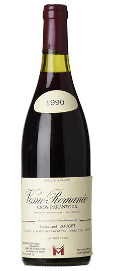 国内正規VOSNE ROMANEE 1ER CRU CROS PRANTOUX 1995年 ヴォーヌ ロマネ クロ パラントゥー 赤ワイン 750ml フランス