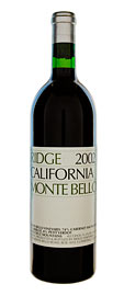 2002 Ridge Vineyards "Monte Bello" Santa Cruz Mountains Cabernet Sauvignon 