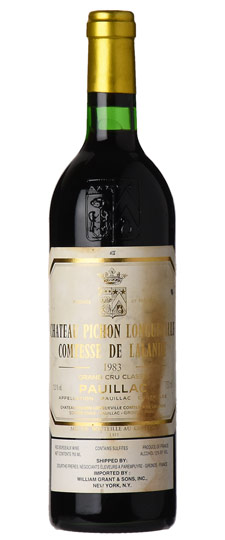 1983 Pichon-Lalande, Pauillac (bin soiled label,very high shoulder fill,depressed cork)