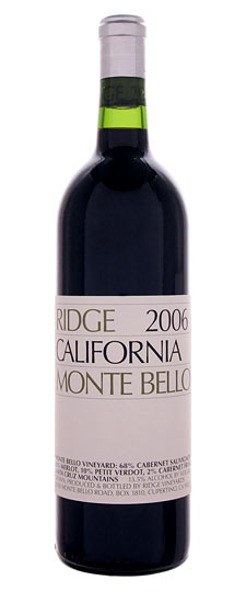 2006 Ridge Vineyards "Monte Bello" Santa Cruz Mountains Cabernet Sauvignon