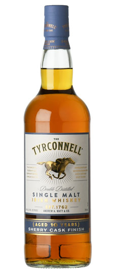 Tyrconnell 10 Year Old Sherry Cask Single Malt Irish Whiskey (750ml)
