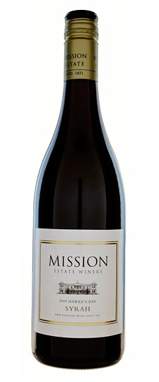 2009 Mission Estate Winery Syrah Hawkes Bay New Zealand