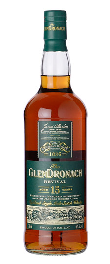 Glendronach 15 Year Old "Revival" Highland Single Malt Scotch Whisky (750ml)