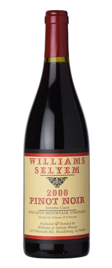 2000 Williams Selyem "Precious Mountain" Sonoma Coast Pinot Noir