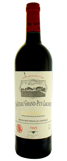 1995 Grand-Puy-Lacoste, Pauillac soiled label)