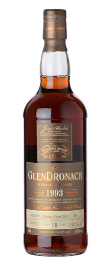 1993 GlenDronach 19 Year Old "K&L Exclusive" Single Barrel Cask Strength Single Malt Whisky (750ml)