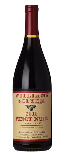 2010 Williams Selyem Central Coast Pinot Noir