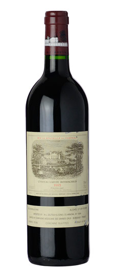 1995 Lafite-Rothschild, Pauillac (signs of past seepage)