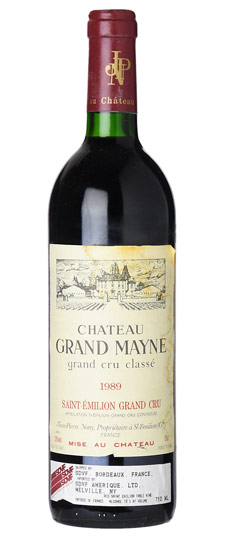 1989 Grand-Mayne, St-Emilion (Lightly Bin Soiled Label / High Shoulder)