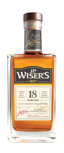 J.P. Wiser's 18 Year Old Canadian Whiskey (750ml)