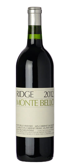 Ridge Monte Bello in Wine Spectator's The Beauty of Cabernet - Ridge  Vineyards