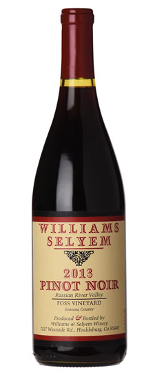 2013 Williams Selyem "Foss Vineyard" Russian River Valley Pinot Noir