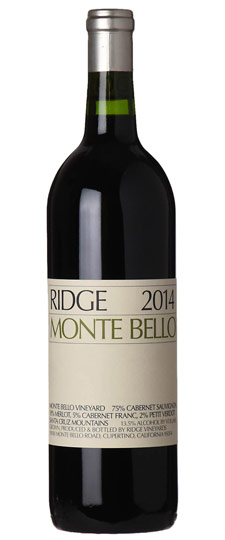2014 ridge monte bello