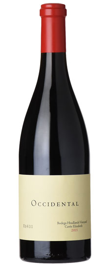 2015 Occidental (Kistler) "Cuvée Elizabeth - Bodega Headlands" Sonoma Coast Pinot Noir