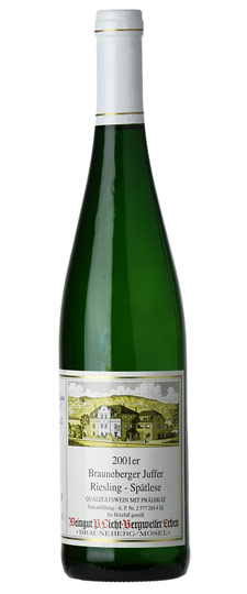 2001 P. Licht-Bergweiler Brauneberger Juffer Riesling Spätlese Mosel - SKU  1363017