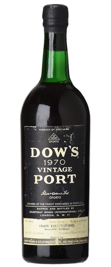 1970 Dow's Vintage Port (3cm fill, depressed cork)