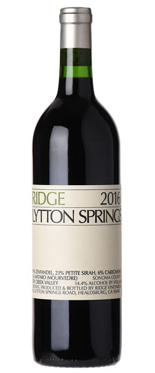 2016 Ridge Vineyards 