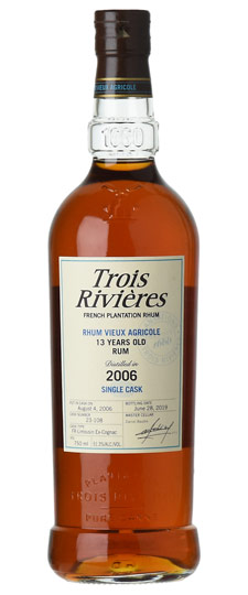 2006 Trois Rivières 13 Year Old K&L Exclusive Cask Strength Single Barrel #23-108 Vieux Agricole Martinique Rum (750ml)