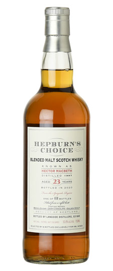 1997 Hector Macbeth Glenfiddich 23 Year Old Hepburn S Choice K L Exclusive Single Sherry Butt Finish Cask Strength Blended Malt Scotch Whisky 750ml Sku