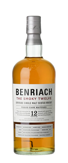 BenRiach 12 Year Old "The Smoky Twelve" Speyside Single Malt Scotch Whiskey