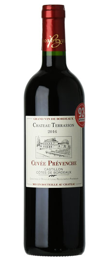 2016 Terrasson "Cuvée Prévenche" Castillon Côtes de Bordeaux