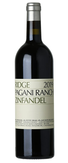 2019 Ridge Vineyards "Pagani Ranch" Sonoma Valley Zinfandel