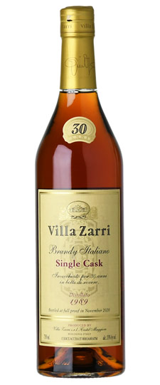1989 Villa Zarri 30 Year Old Single Barrel Cask Strength Italian Brandy (750ml)