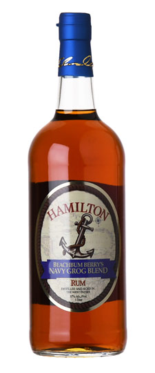 Hamilton "Beach Bum Berry's Navy Grog Blend" West Indies Rum (1L) (Local Delivery Only - cannot ship)