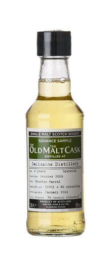2009 Dailuaine 9 Year Old "Advance Sample By Old Malt Cask" K&L Exclusive Single Ex-Bourbon Barrel Speyside Single Malt Scotch Whisky (200ml)