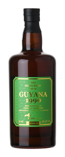 1990 Uitvlugt 31 Year Old "Colours Of Rum" Edition No. 4 Single Barrel Cask Strength Guyana Rum (700ml)