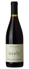 2017 Neely "Hidden Block - Spring Ridge Vineyard" Santa Cruz Mountains Pinot Noir (Previously $60)