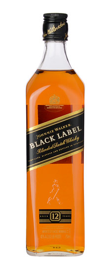 Johnnie Walker Black Blended Scotch Whisky (750ml)