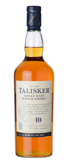 Talisker 10 Year Old Isle of Skye Single Malt Scotch Whisky (750ml)