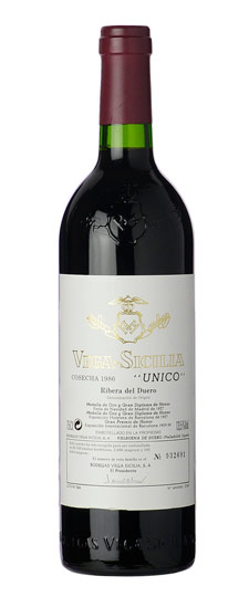 1 botella 1986 VEGA SICILIA 'UNICO', VEGA SICILIA - Etiq…
