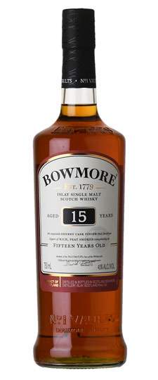 Bowmore 15 Year Old Sherry Cask Finish Islay Single Malt Scotch