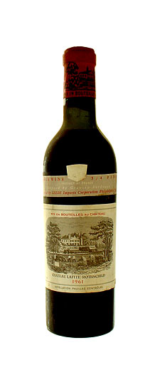 1961 Lafite-Rothschild, Pauillac (375mL) (top/high shoulder fills)